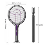 Multi Functional 2-in-1 Mosquito Killer Lamp Angle Retractable Mosquito Swatter USB Rechargeable Mosquito Swatter Bat Swatter