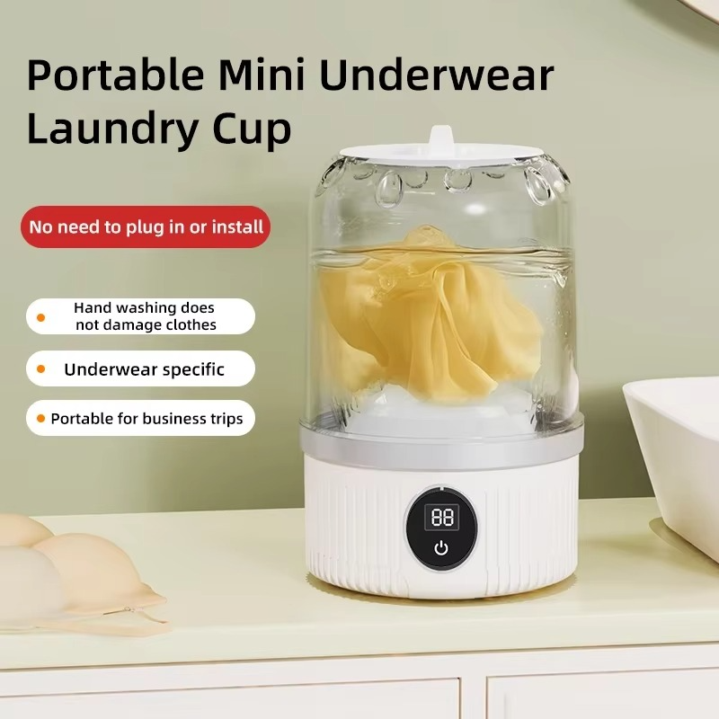 Cordless 1L Mini Washer with Dehydration Function
