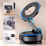 Car Mount Electric Vacuum Magnetic Holder Foldable Strong Suction Stand For Cell Phone For iphone 12 13 14 15 16 Live Streaming