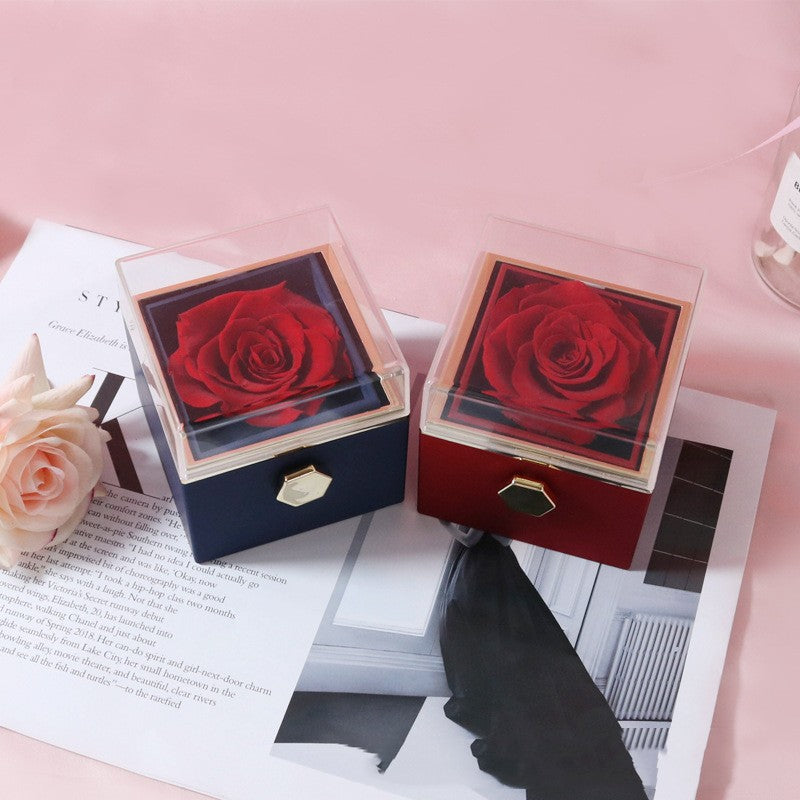 Eternal Rose Box With Necklace