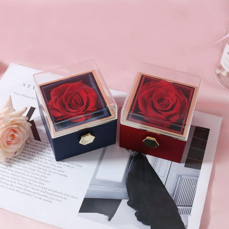 Eternal Rose Box With Necklace