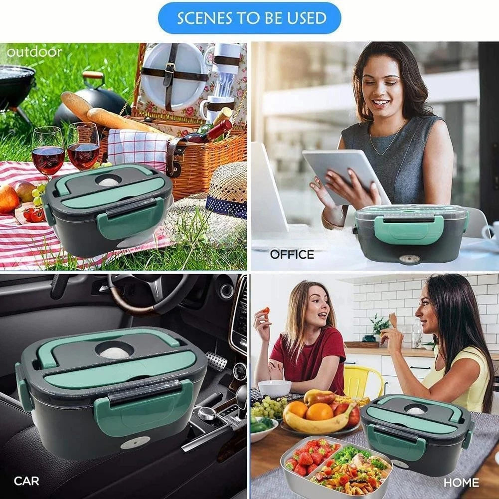 Electric Lunch Box Food Heated 12V 220V Portable Food Warmer Heater for Car/Home