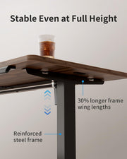 Electric Height Adjustable Standing Desk with USB-A & USB-C Charging