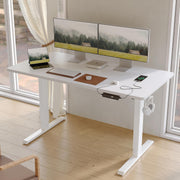 Electric Height Adjustable Standing Desk with USB-A & USB-C Charging