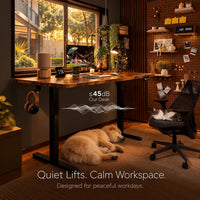Rustic Brown electric standing desk 170 x 60 cm - image 7