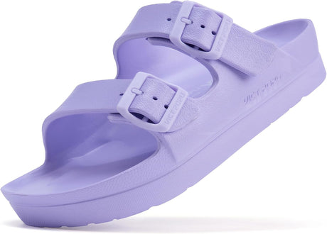 Women’s EVA Platform Slides with Adjustable Double Buckles