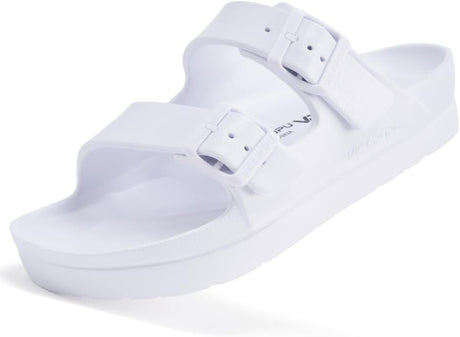 Women’s EVA Platform Slides with Adjustable Double Buckles