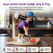 Golf Swing Bottle Opener & Cap-Launcher Game