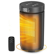 1500W Portable Ceramic Electric Heater – Remote, 70° Oscillation & 12H Timer