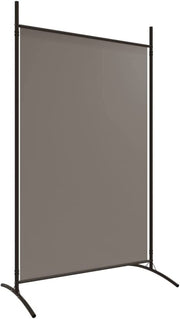 4-Panel Anthracite Fabric Folding Room Divider
