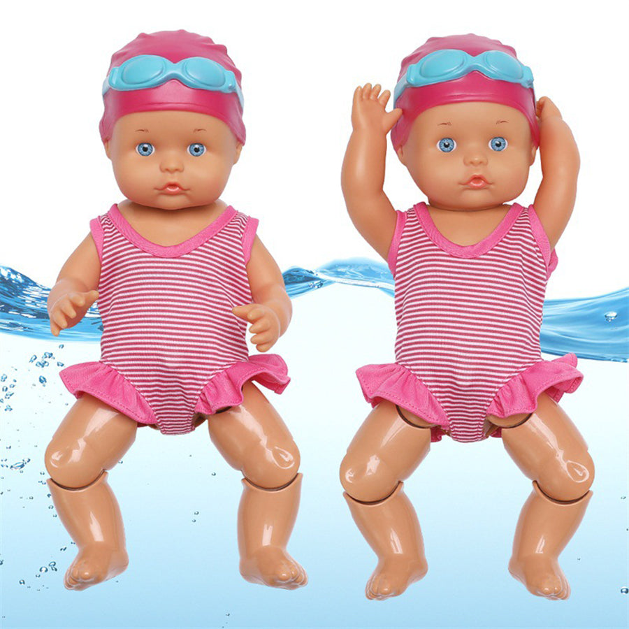 Battery-Powered Swimming Doll Bath Toy
