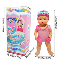 Battery-Powered Swimming Doll Bath Toy