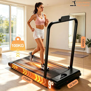 Compact 2.5 HP Incline Walking Pad Treadmill with Handle