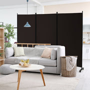 262 × 180 cm 3-Panel Rolling Room Divider – 4 Colours