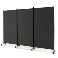 262 × 180 cm 3-Panel Rolling Room Divider – 4 Colours