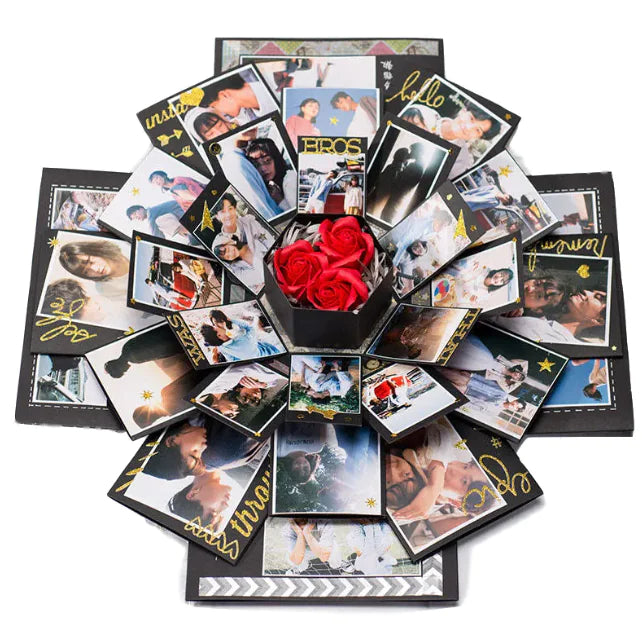Hexagonal Multilayer DIY Photo Surprise Box – 2 Colours