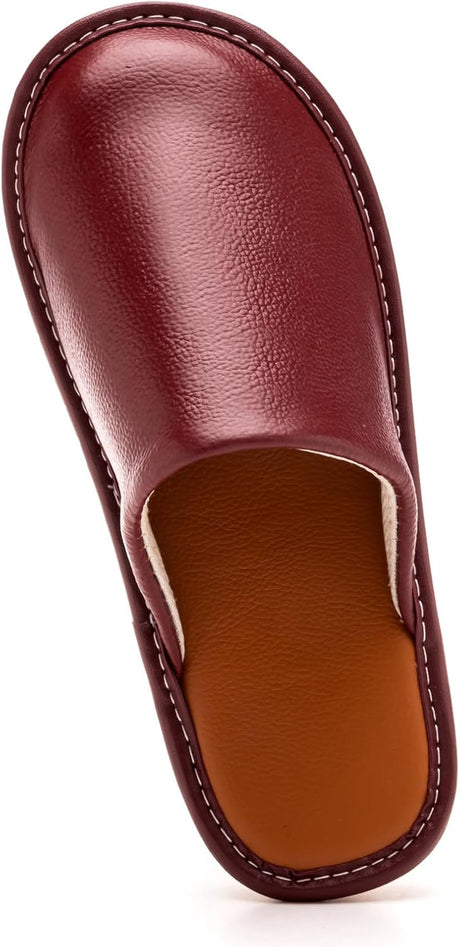 Women’s Genuine Cowhide Leather Slippers