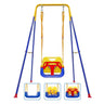Toddler Swing 3-in-1 Swing Sets for Backyard Baby Swing Outdoor/Indoor Toddler Swing Set Suitable for Aged 6 Months to 10 Years Old