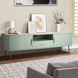 Oikiture 160cm green TV cabinet – view 2