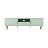 Oikiture 160cm green TV cabinet – view 5