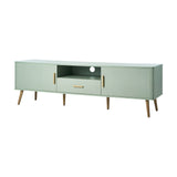 Oikiture 160cm green TV cabinet – view 9