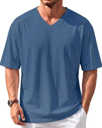 Men’s Oversized V-Neck T-Shirts – Graphic & Plain Designs