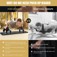Push Up Board Foldable Adjustable Pushup Bar 56 in 1 Exercise Fitness Workout for Muscle Max Strength Training for Men Women Home Gym Equipment - image 2