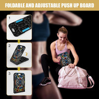 Push Up Board Foldable Adjustable Pushup Bar 56 in 1 Exercise Fitness Workout for Muscle Max Strength Training for Men Women Home Gym Equipment - image 4