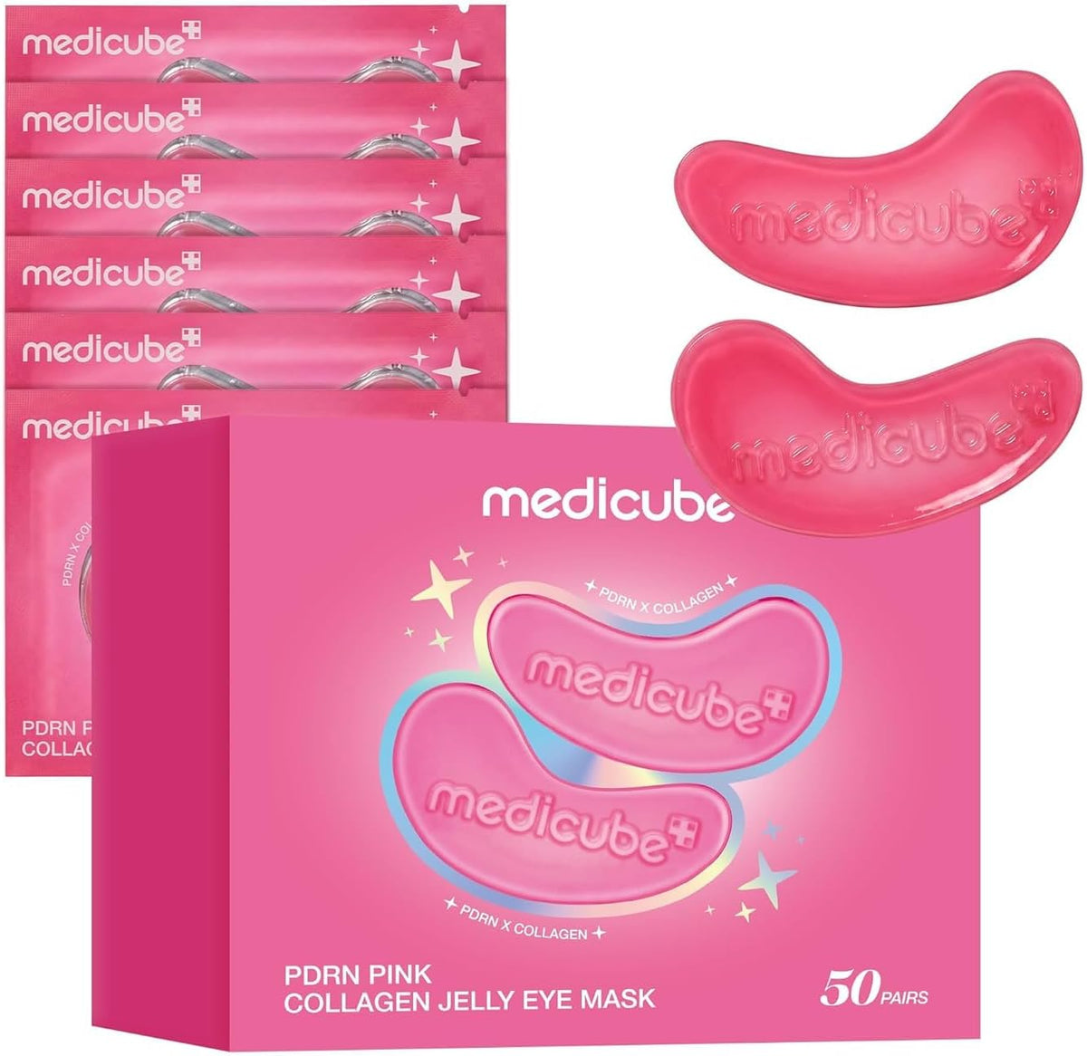 PDRN Pink Collagen Jelly Eye Mask – 50 Pairs