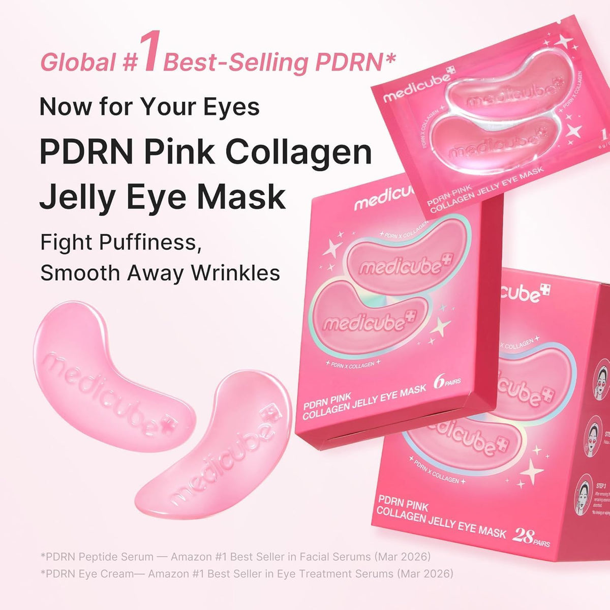 PDRN Pink Collagen Jelly Eye Mask – 50 Pairs