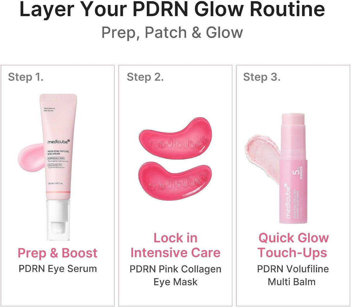 PDRN Pink Collagen Jelly Eye Mask – 50 Pairs