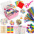 Pink 2500+ piece arts and crafts kit - image 1
