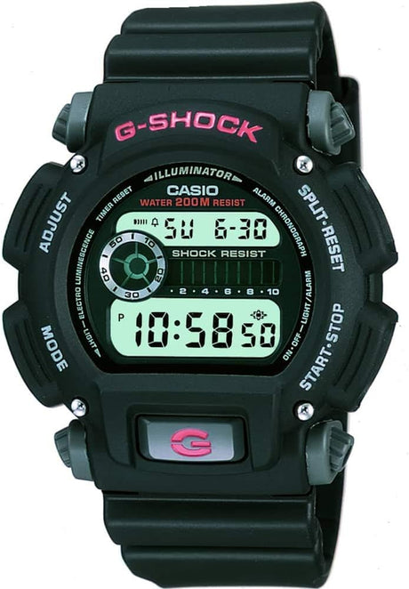 Men’s DW-9052-1VDR Digital Quartz Sports Watch – Black