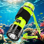 Rechargeable 1500 Lumen Scuba Diving Torch – IPX8 Waterproof, 3 Modes