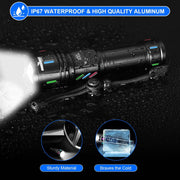 Rechargeable High-Power LED Torch with LCD Display & 5 Modes