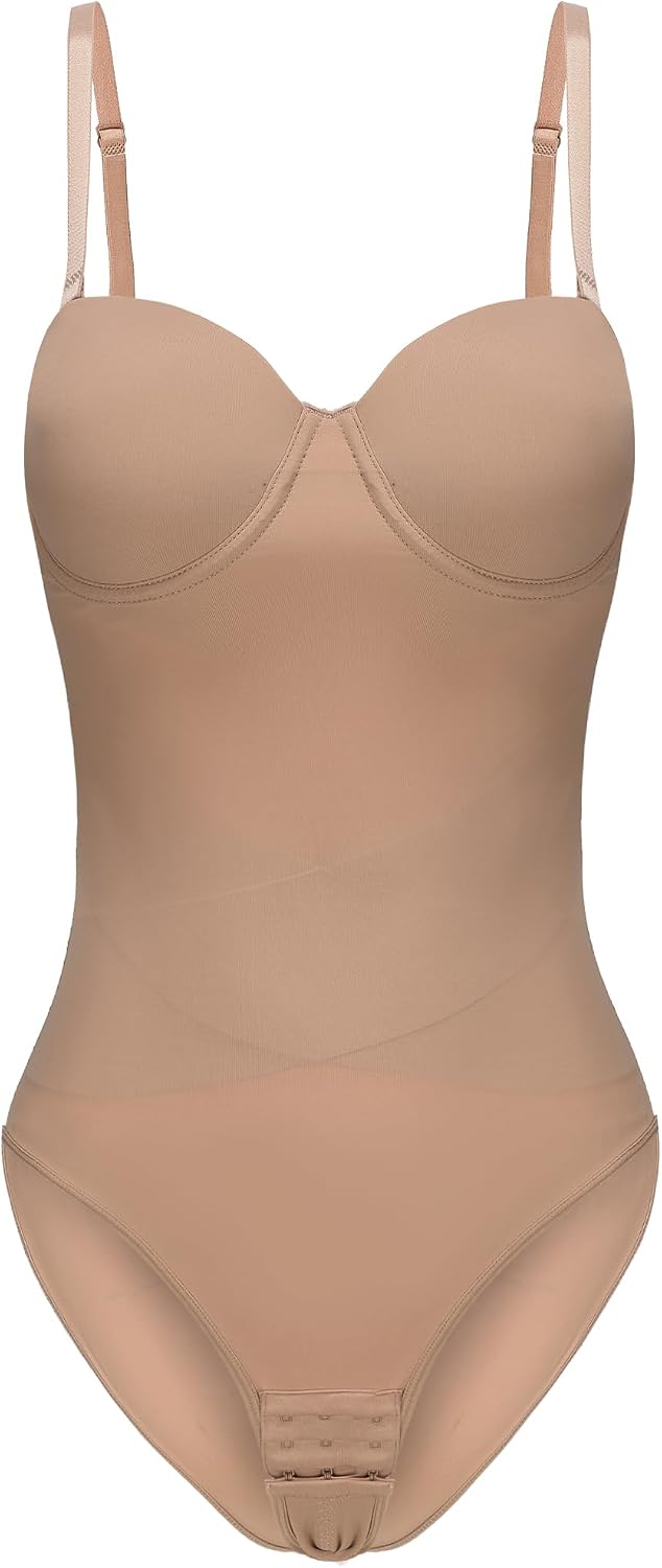 Women’s Shaping Bodysuit with Removable Straps