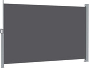 2 × 3.5 m Retractable Outdoor Privacy Screen Side Awning – Dark Grey