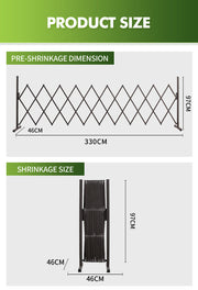 Expandable Metal Barrier Gate for Indoor or Outdoor Use