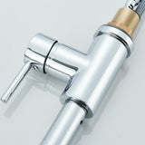 Chrome WELS Kitchen Mixer Tap 360° Pull Out 2-Mode Spray Laundry Sink Faucet