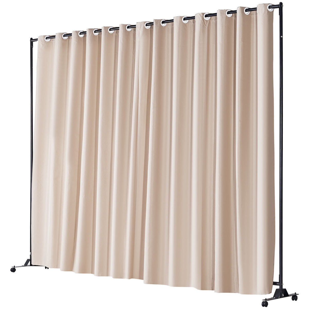 301 × 240 cm Rolling Curtain Room Divider – 2 In-Stock Colours
