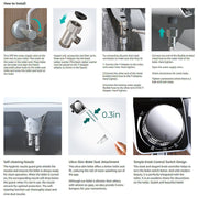 Non-Electric Dual-Nozzle Bidet Attachment – Hot & Cold Inlets
