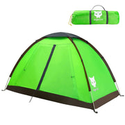 Night Cat Backpacking Tent for One 1 to 2 Persons Lightweight Waterproof Camping Hiking Tent for Adults Kids Scouts Easy Setup Single Layer 2.2x1.2m
