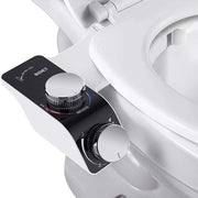 Non-Electric Dual-Nozzle Bidet Attachment – Hot & Cold Inlets