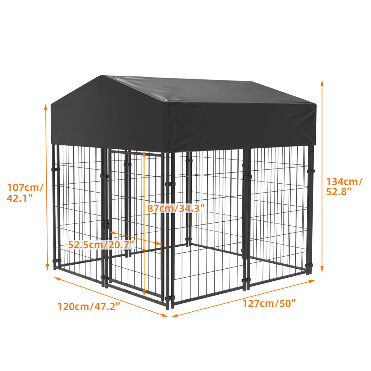 Galvanised Steel Pet Enclosure with Oxford Cover – 3 Sizes