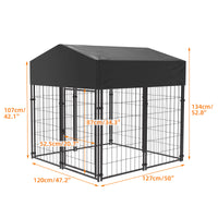 Galvanised Steel Pet Enclosure with Oxford Cover – 3 Sizes