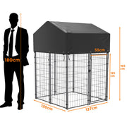 Galvanised Steel Pet Enclosure with Oxford Cover – 3 Sizes