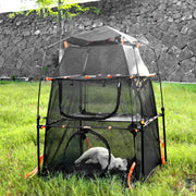 3-Tier Foldable Mesh Cat Tent Tower with Carry Bag