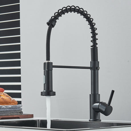 Kitchen Sink Mixer Taps Pull Out Laundry 360° Swivel Faucet Tap Black AU
