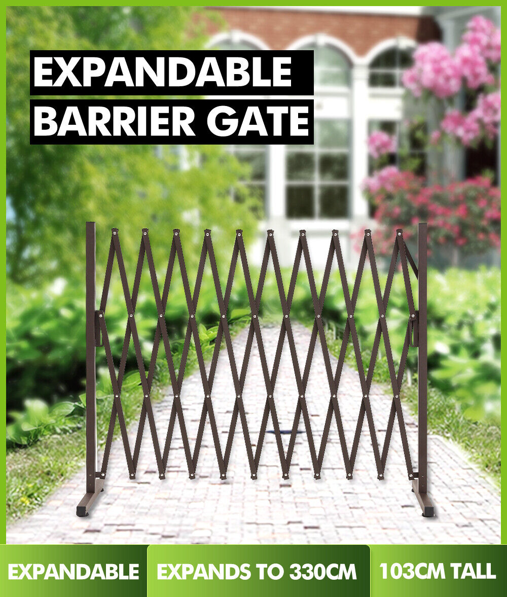 Expandable Metal Barrier Gate for Indoor or Outdoor Use