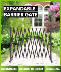 Expandable Metal Barrier Gate for Indoor or Outdoor Use